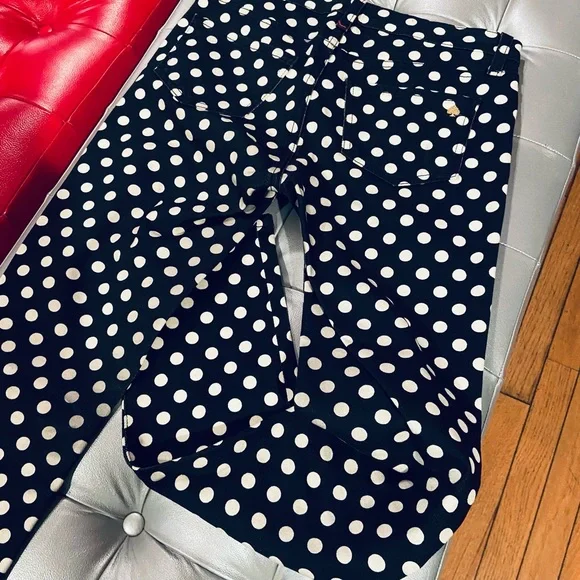 Kate Spade New York Jeans Black with White Polka Dots - waist 26 - Picture 2 of 7